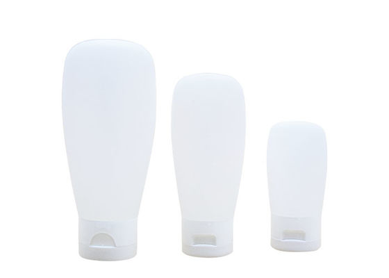 HDPE 30ml 60ml 100ml Portable Travel Bottle Set OD 33.25mm Flip Cap Squeezable Shampoo Bottle