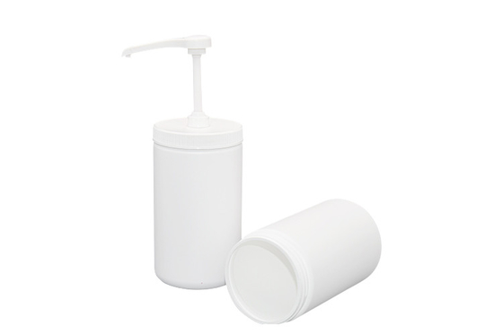 Food Grade PP Narrow Head Syrup Dispenser Pump With 960ml Plastic Container