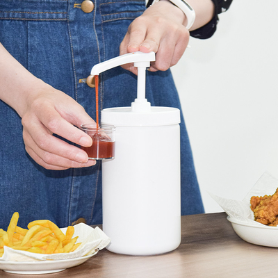 Food Grade PP Narrow Head Syrup Dispenser Pump With 960ml Plastic Container