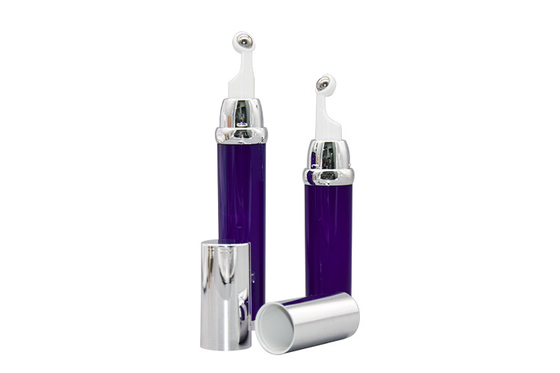 Acrylic Airless Vacuum Pump Bottle For Eye Cream Roller Ball Massage 15ml 20ml