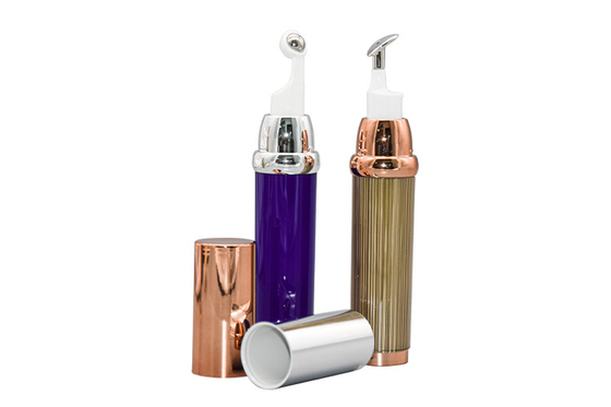 Acrylic Airless Vacuum Pump Bottle For Eye Cream Roller Ball Massage 15ml 20ml