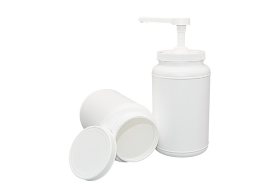 3000ml PE Container Plastic Condiment Pump Dispenser Set MD Head Type