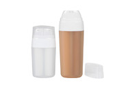 15ml/30ml Customized Color Airless Bottle with Two Double Tubes Skin Care Cosmetic PP Packaging UKA05