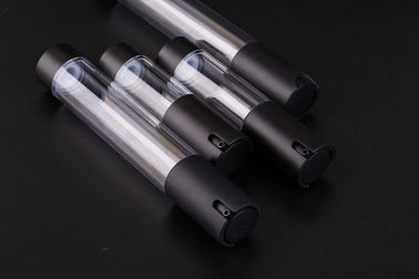 UKMS08 15-20-30-35ml  Small empty High quality new design Airless AS Cosmetic bottle black airless pump bottle