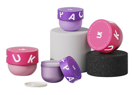 100g/240g Customized Color and Customized Logo PP Round Cream Jar Skincare Body Lotion Cosmetic Jar Container UKC41