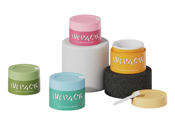 Refillable Cosmetic Cream Jars With Small Scoop Capacity 100g 150g 200g for Skin Care Packaging