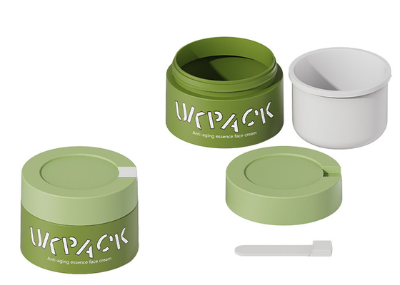 Refillable Cosmetic Cream Jars With Small Scoop Capacity 100g 150g 200g for Skin Care Packaging