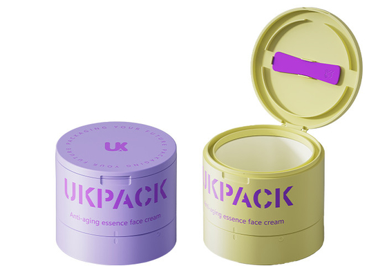 Fefillable Flip Top Cream Jar With Spoon 100g 150g 200g
