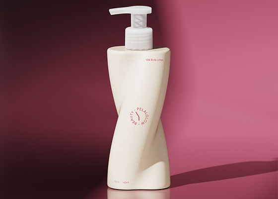 Elegant 250ml Curved Design Pump Bottle – For Shampoo, Body Wash & Hand Soap