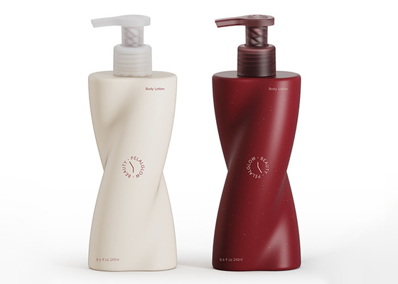 Elegant 250ml Curved Design Pump Bottle – For Shampoo, Body Wash & Hand Soap