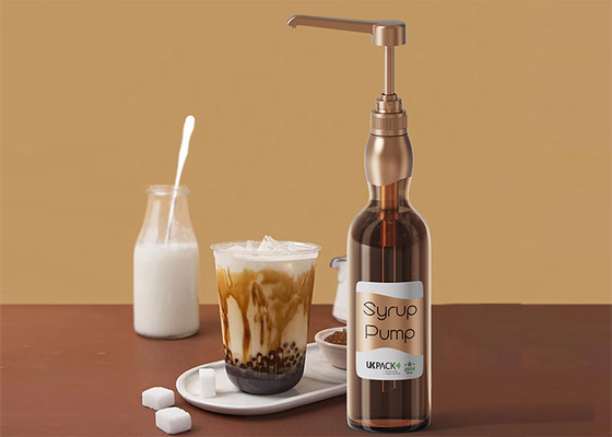 Round Push-Head Dispenser Pump For Food Syrup