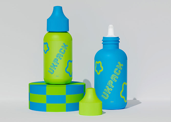 PE Cosmetic Empty Squeeze Bottle 30ml 50ml Customizable