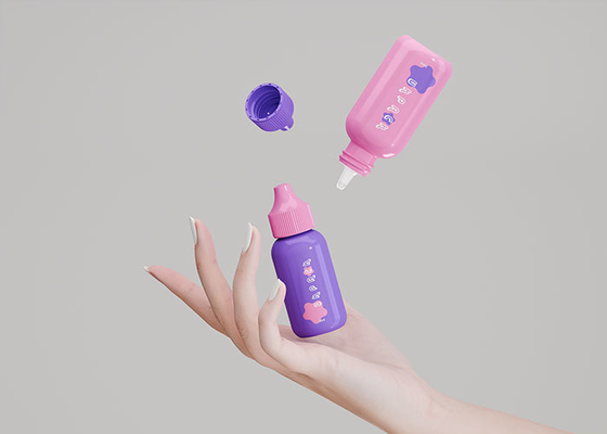 PE Cosmetic Empty Squeeze Bottle 30ml 50ml Customizable