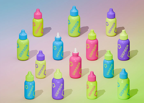 PE Cosmetic Empty Squeeze Bottle 30ml 50ml Customizable