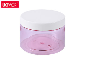 Frosted Clear Cosmetic Plastic Jars Big Size Facial Mask / Hiar Cream Jar UKC49