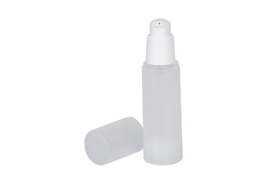White PP Cream Airless Pump Bottle  Transparent Lotion 15ml 30ml 60ml 80ml Cosmetic Packaging  Eye  Hand  Face UKA20