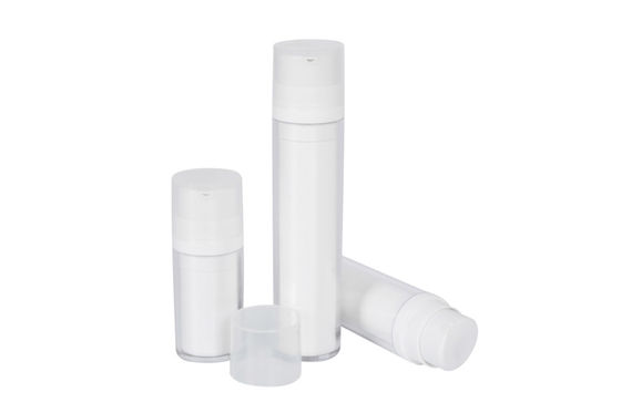 Cylinder Acrylic Matte Airless Vacuum Pump Bottle Lotion Container Cosmetic Bottle