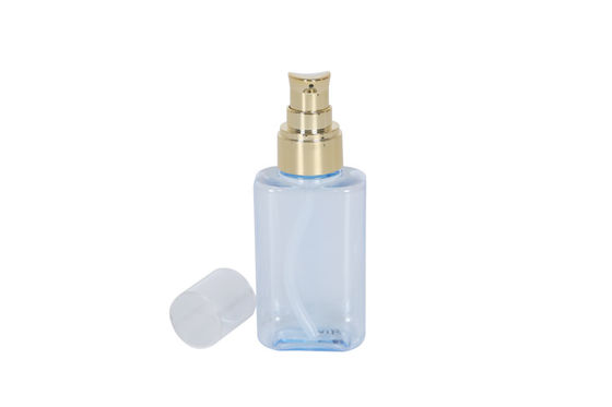 Light Blue Hand Soap Packaging 150ml Makeup Pump Bottle OD 52mm