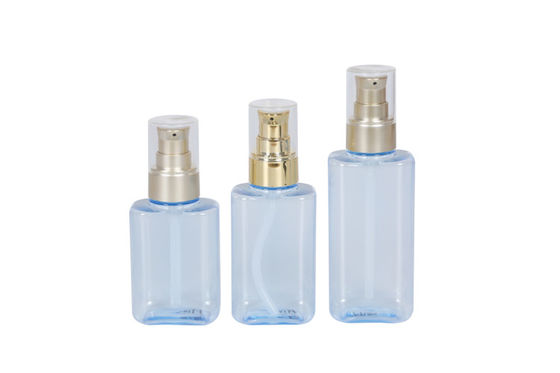 Light Blue Hand Soap Packaging 150ml Makeup Pump Bottle OD 52mm