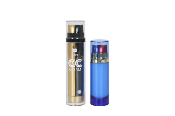 50ml Day / Night Separate ISO OD 36mm Plastic CC Cream Bottle Double Tube Cosmetic Botttle