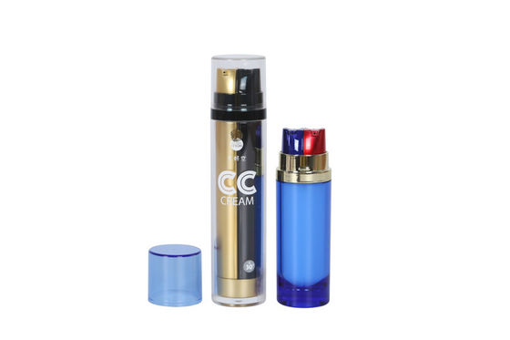 50ml Day / Night Separate ISO OD 36mm Plastic CC Cream Bottle Double Tube Cosmetic Botttle