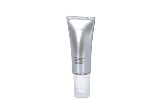 30mm OD 145mm Height Acrylic Airless Pump Tube Cosmetic Packaging Eye Cream for BB/CC Cream