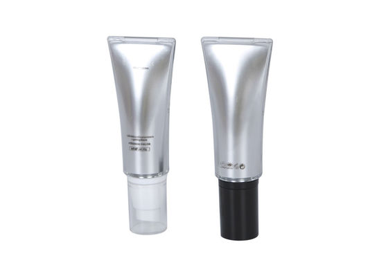 30mm OD 145mm Height Acrylic Airless Pump Tube Cosmetic Packaging Eye Cream for BB/CC Cream