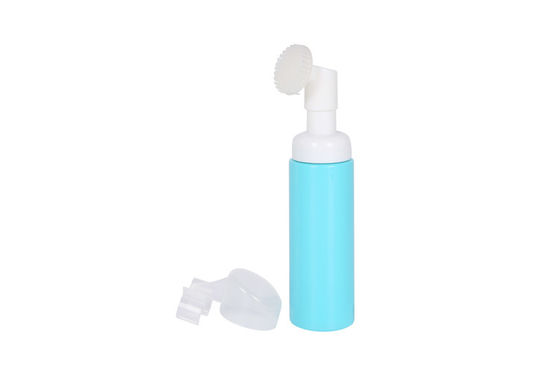 Silicone Brush 50ml 70ml PET Plastic Foam Pump Dispenser Bottle Face cleaning