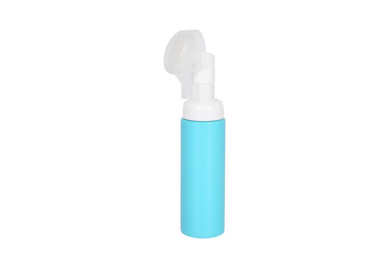 Silicone Brush 50ml 70ml PET Plastic Foam Pump Dispenser Bottle Face cleaning