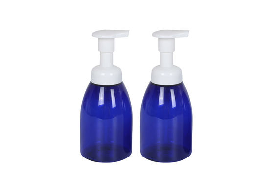 Dark Blue PET Foam Hair Care Bottle Pump Bottle 350ml For Skincare Packaging Soap