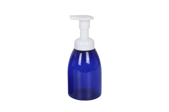 Dark Blue PET Foam Hair Care Bottle Pump Bottle 350ml For Skincare Packaging Soap