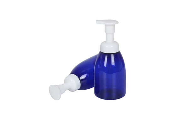 Dark Blue PET Foam Hair Care Bottle Pump Bottle 350ml For Skincare Packaging Soap