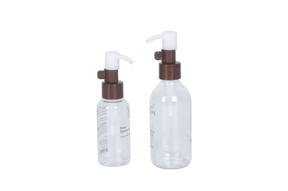 BPA Free Transparent 60ml 120ml PET Makeup Remover Bottle Cleaning Oil Bottle
