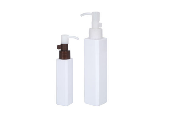 square BPA Free PET 50ml 150ml Makeup Remover Oil Press Bottle leak proof