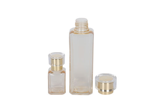 Luxury Square PETG 30ml 180ml Skin Care Essential Toner Bottle
