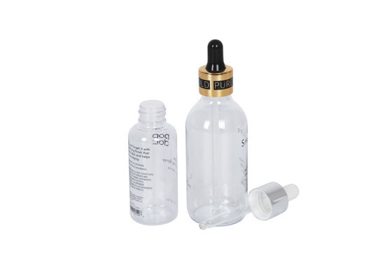 Transparent PET 60ml 120ml Essential Hair Oils Dropper Bottle For Aromatherapy