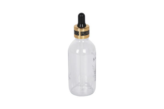 Transparent PET 60ml 120ml Essential Hair Oils Dropper Bottle For Aromatherapy