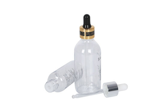Transparent PET 60ml 120ml Essential Hair Oils Dropper Bottle For Aromatherapy