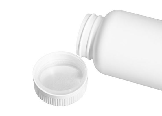Empty White / Red PE 250ml Plastic Vitamin Bottles With PP CRC Cap Pill Storage Container Bottle