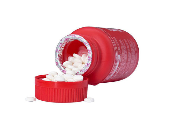 Empty White / Red PE 250ml Plastic Vitamin Bottles With PP CRC Cap Pill Storage Container Bottle