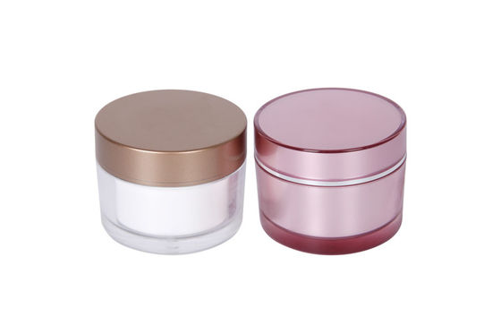 Arylic PMMA 80g BPA Free Cosmetic Cream Jars Container