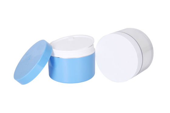 Double Layer Body Wide Mouth 300g Capacity Cosmetic Cream Containers PPMA