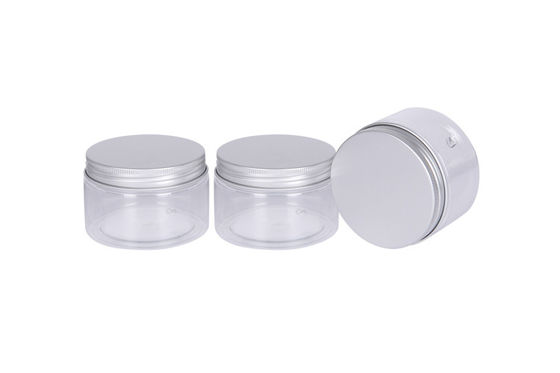 4oz Plastic PET Hair Mask Film Conatiner OD 73mm Face Cream Cosmetic Jar With Sliver Lid Aluminum Lid