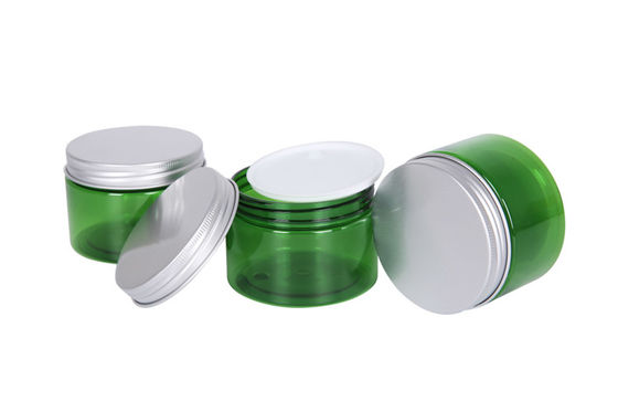 Transaprent Color PET Skin Care 150g Cream Lotion Container Od 74mm Body Cream Jar Sleeping-mask Aluminum Lid