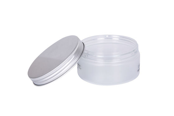 Wide Mouth PET Body Moisturizing 200ml Cosmetic Cream Body Jars Aluminum Lid Hair Film Container