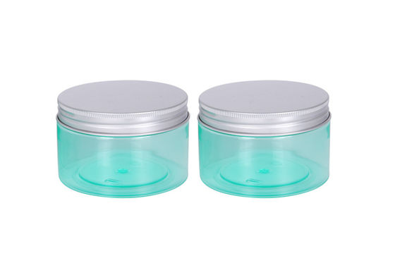 Plastic Od 92mm Transparent Color 250g Cream Jar Packaging Aluminum Lid