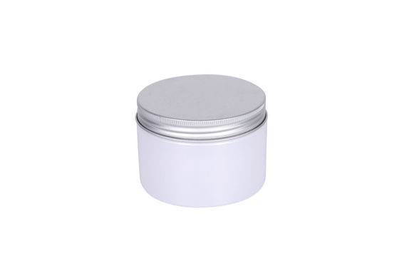 300g Leak Proof PET 65mm Cosmetic Cream Hair Jars With Silver Lid