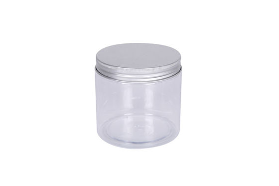 Big Capacity 500g Face Body Cream Jars PET Transparent Color 89mm Height