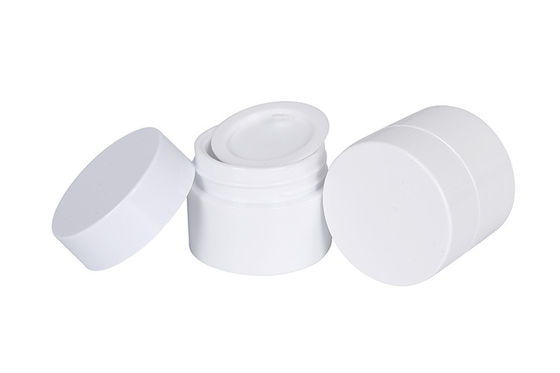 White PP 5g Screw Lid Cream Jars Cosmetic Packaging Trial Bottle