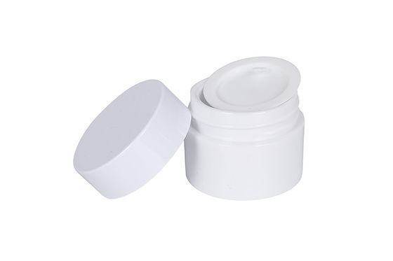 White PP 5g Screw Lid Cream Jars Cosmetic Packaging Trial Bottle